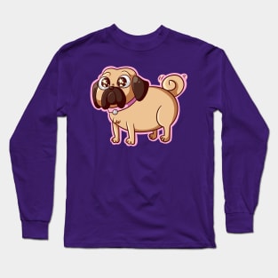 This pug loves u Long Sleeve T-Shirt